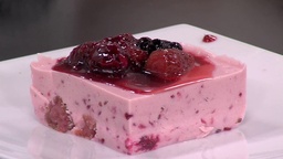 Mousse de fruta del bosque